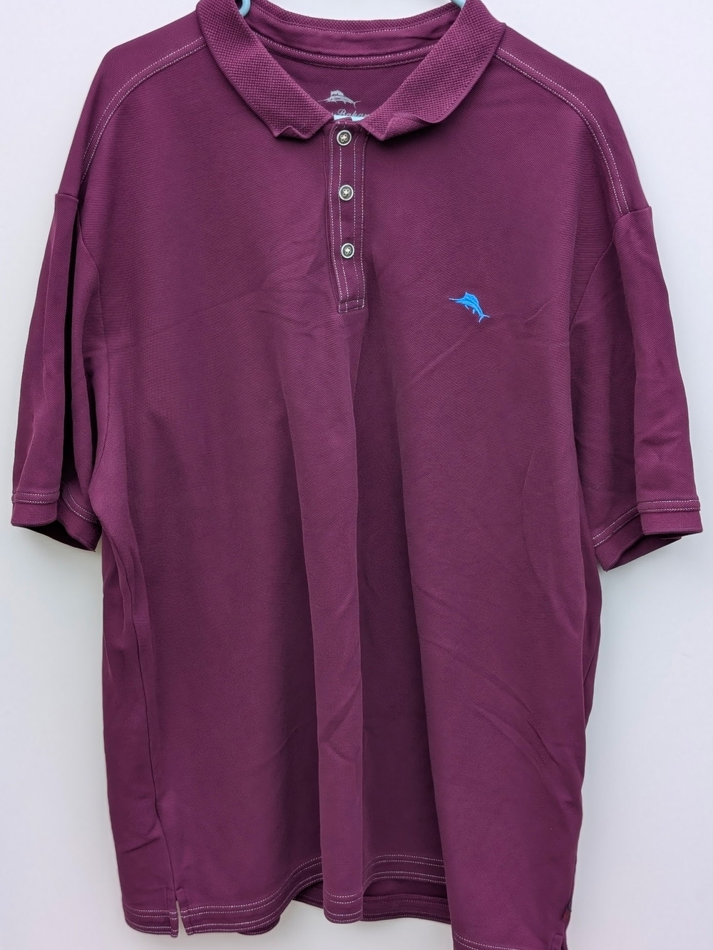 Purple Tommy Bahama Emfielder IslandZone polo shirt